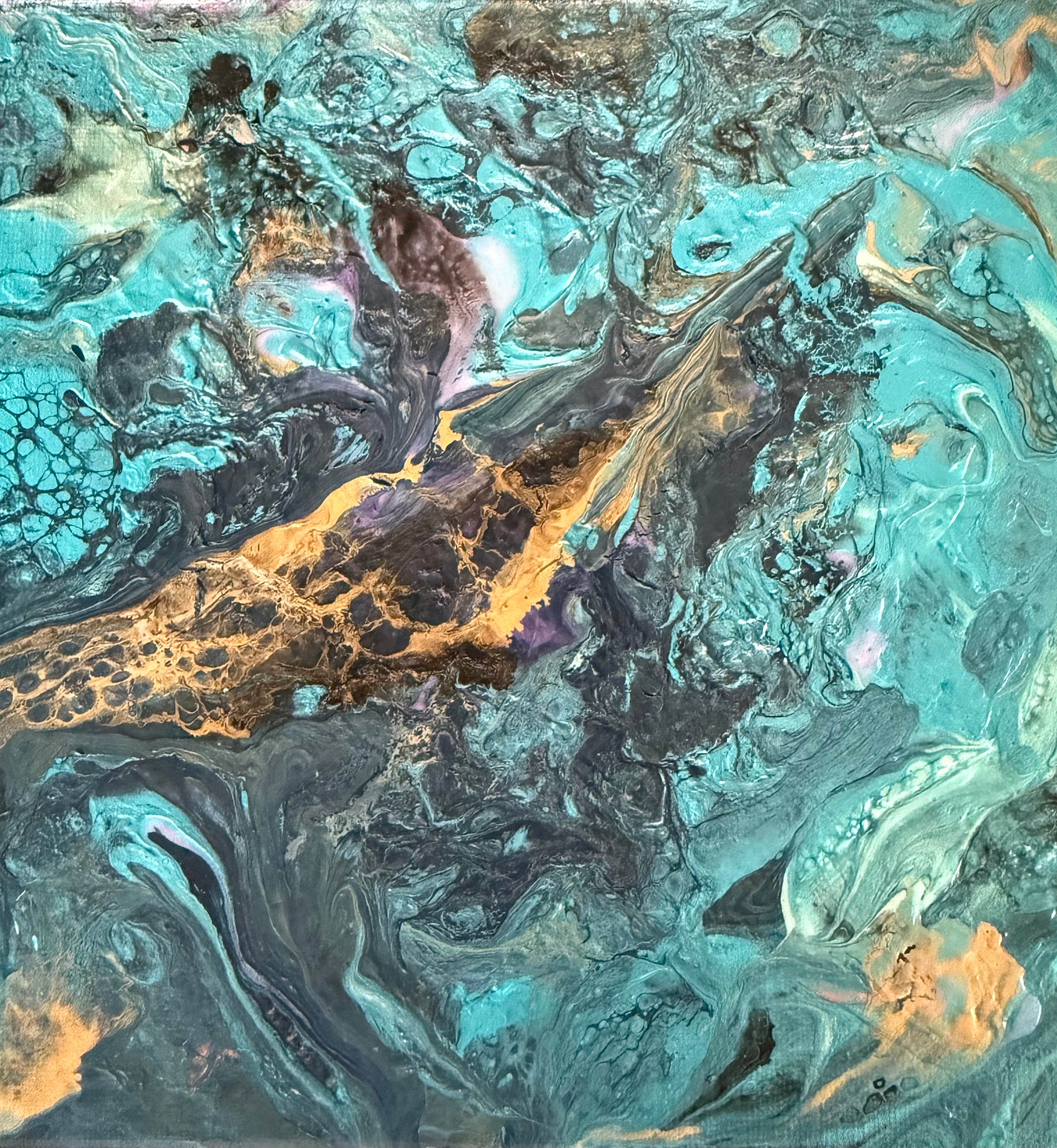 Aqua and Gold